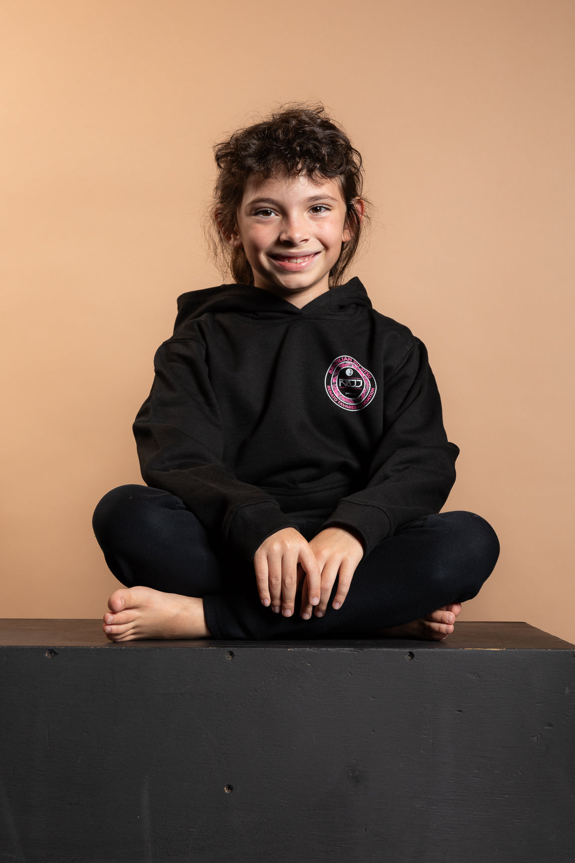 RT KIDS SWEATSHIRT BLACK & ROSE