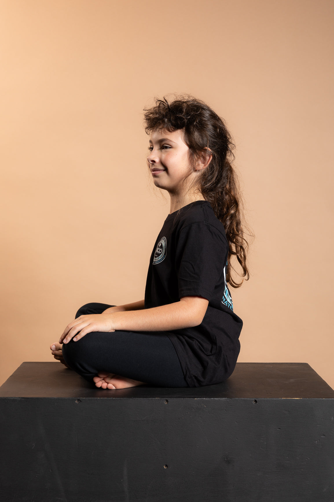 RT KIDS T SHIRT BLACK & GREEN