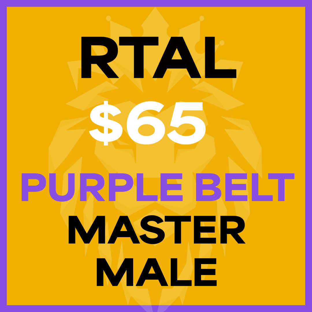 TICKETS RTAL MALE PURPLE BELT MASTER