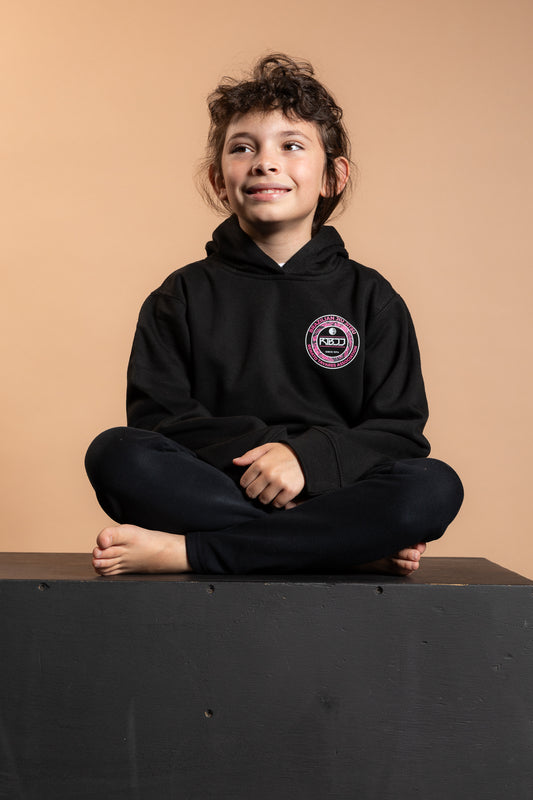 RT KIDS SWEATSHIRT BLACK & ROSE