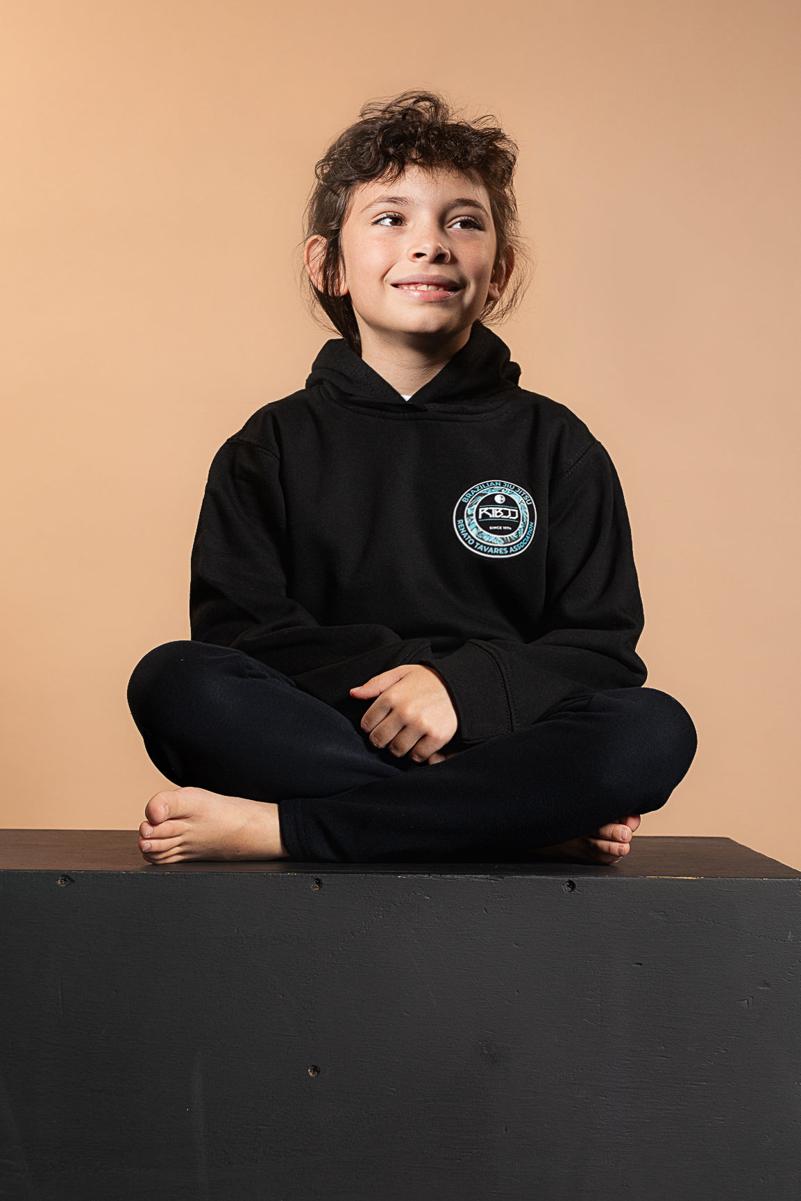 RT KIDS SWEATSHIRT BLACK & GREEN
