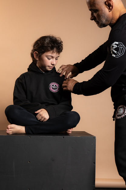 RT KIDS SWEATSHIRT BLACK & ROSE