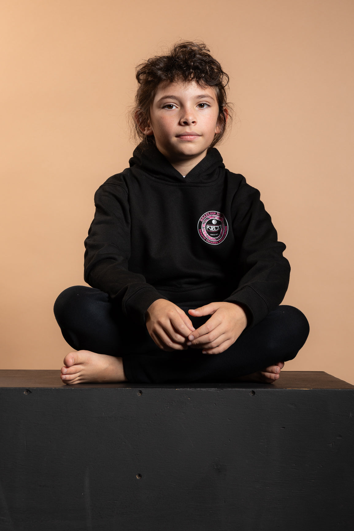 RT KIDS SWEATSHIRT BLACK & ROSE