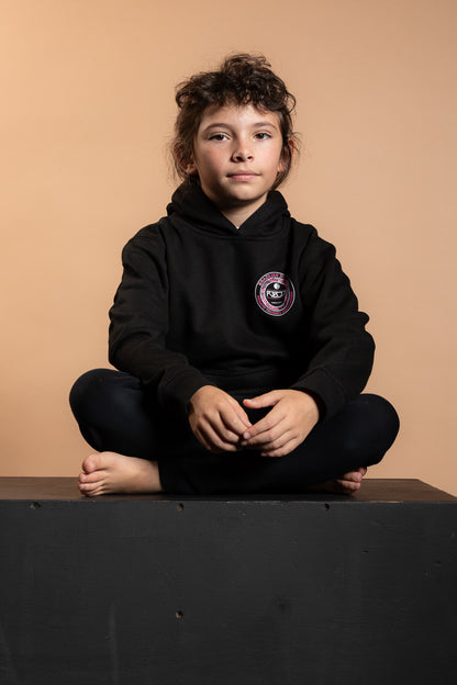 RT KIDS SWEATSHIRT BLACK & ROSE