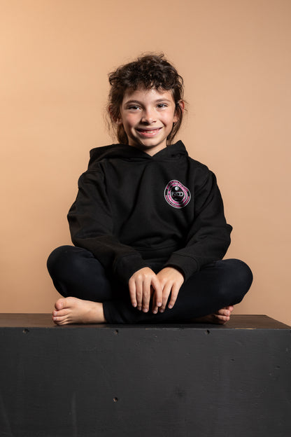 RT KIDS SWEATSHIRT BLACK & ROSE