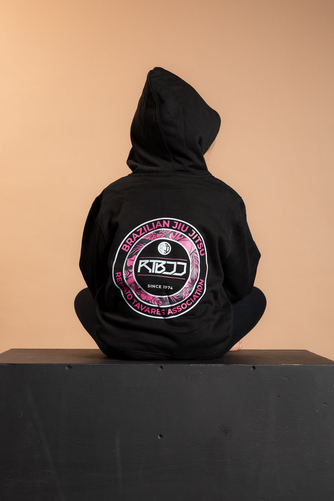 RT KIDS SWEATSHIRT BLACK & ROSE