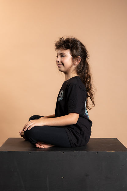 RT KIDS T SHIRT BLACK & GREEN